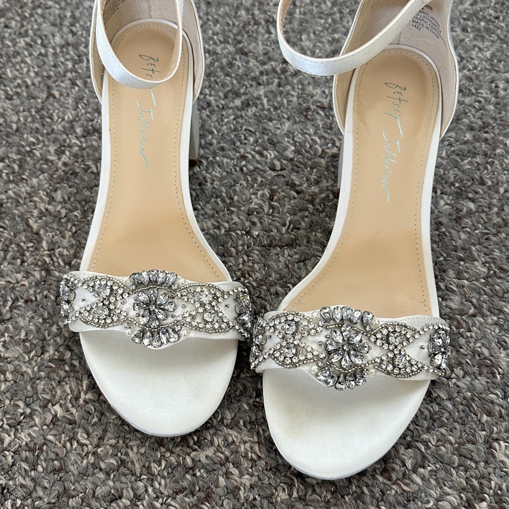 Betsey Johnson Embellished Women's Sandals. Size 7.5. Worn once.